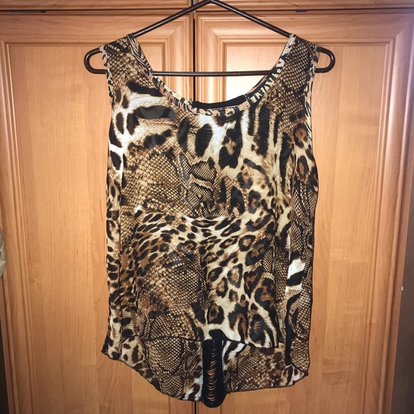 Tiger Print Tank Top - Picture 1 of 6